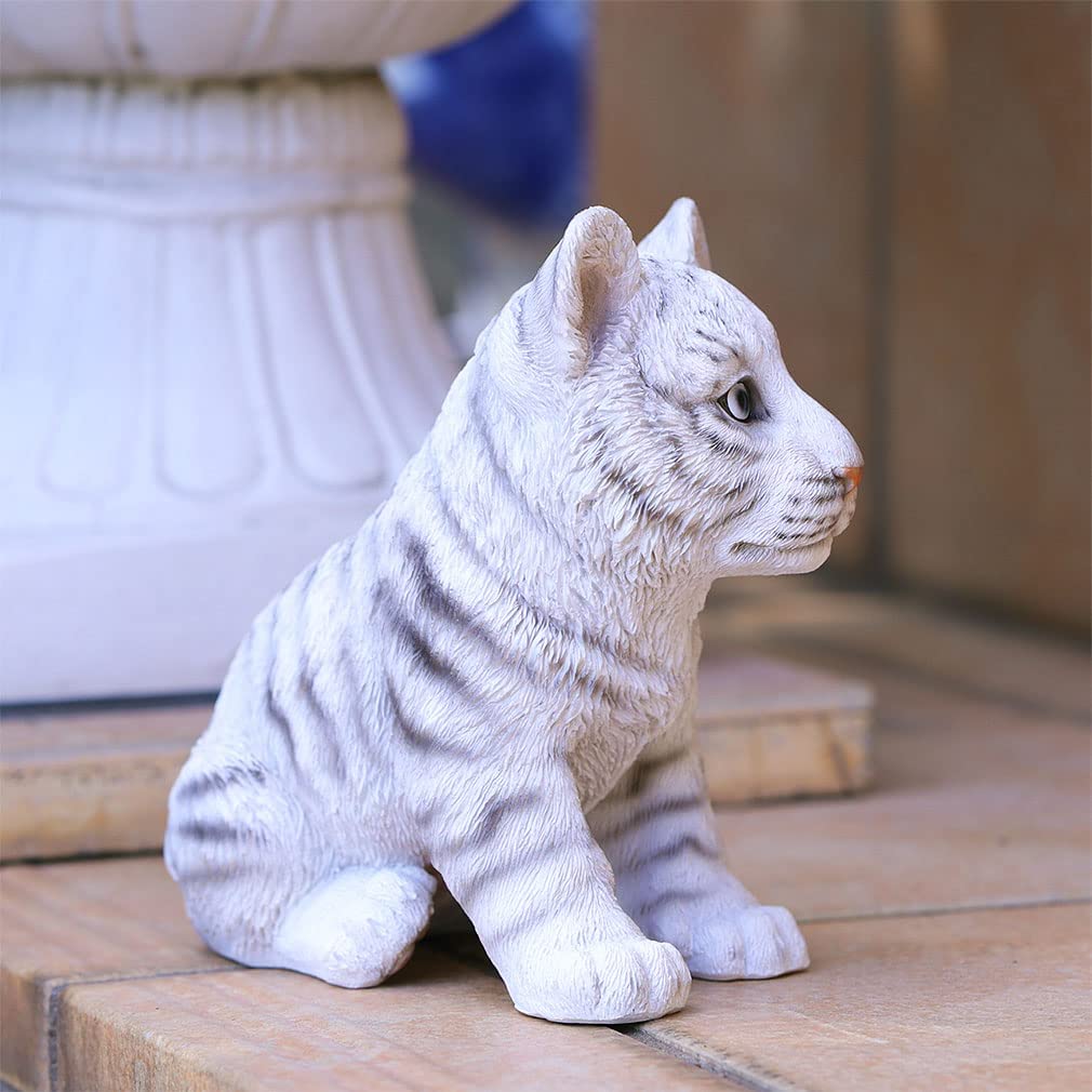 Devalier ca225w Статуэтка тигра Белый тигр из смолы Подарок Идеальный подарок [Подлинный продукт]