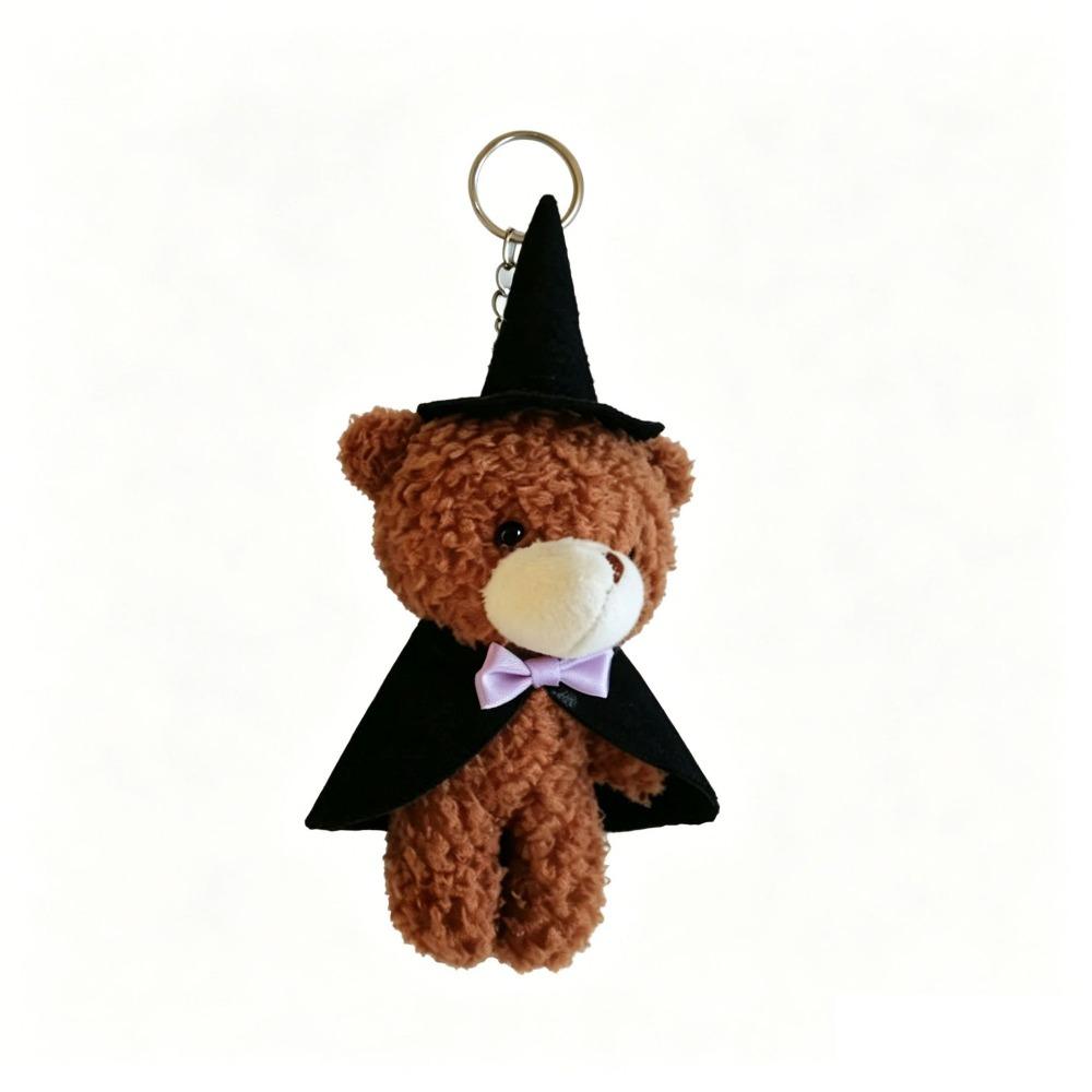 DIY Halloween Plush Pendant Kawaii Bear Plush Doll Little Bear Plush Keychain Phone Accessories