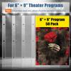 6 x 9 Brochure Sleeves, 50 Pack, Page Protectors for Broadway Play Programs and Theater Programs, Top-Loading Sheet Protectors