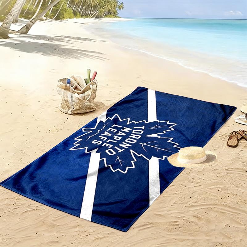 Пляжное полотенце с принтом Toronto Maple Leafs, большое, мягкое, быстросохнущее, для пляжа, кемпинга, плавания