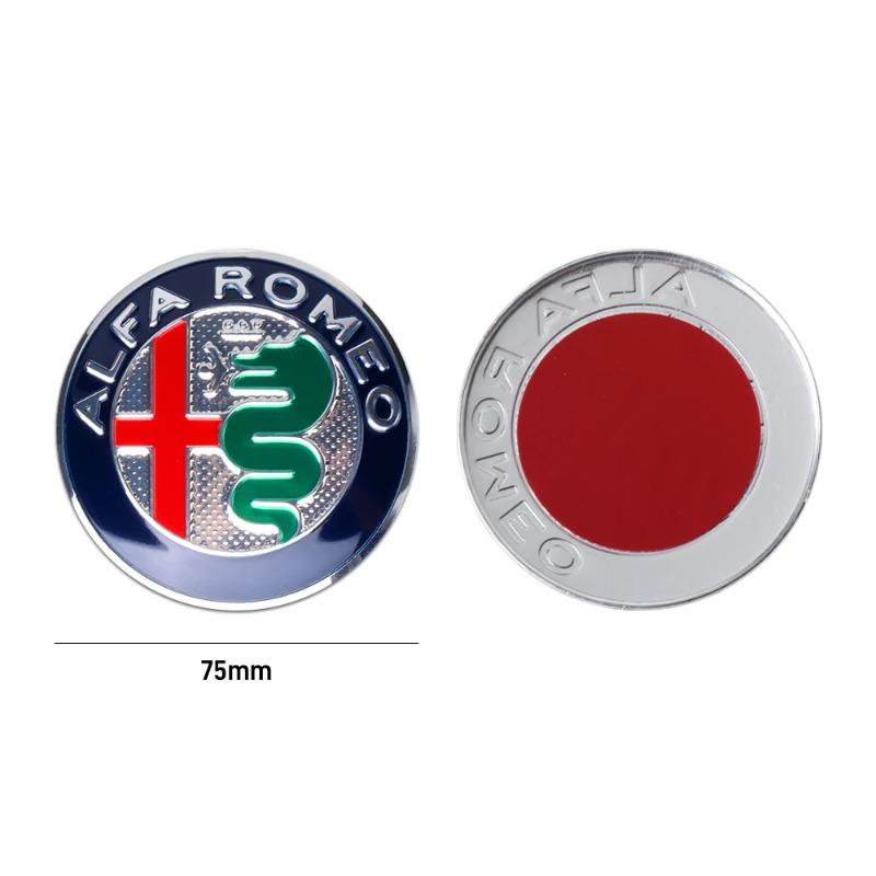 For Alfa Romeo 2026 Hot Sticker 5 colors 75mm Car Front Hood Emblem Logo Rear Trunk Badge for Alfa Romeo 159 147 Giulietta Stelv