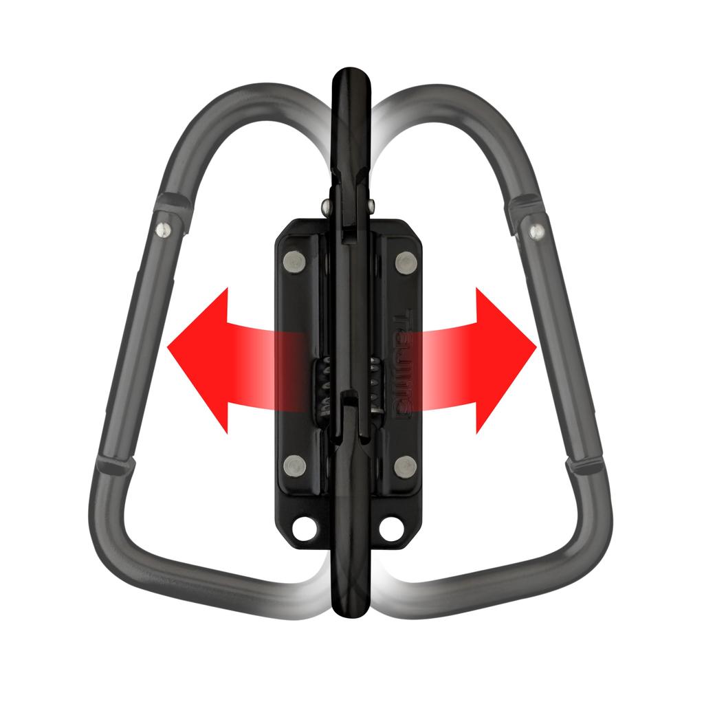 TAJIMA SFSKHI-CLF Folding Steel Tool Holder, Large Slim Carabiner, 3 kg Capacity