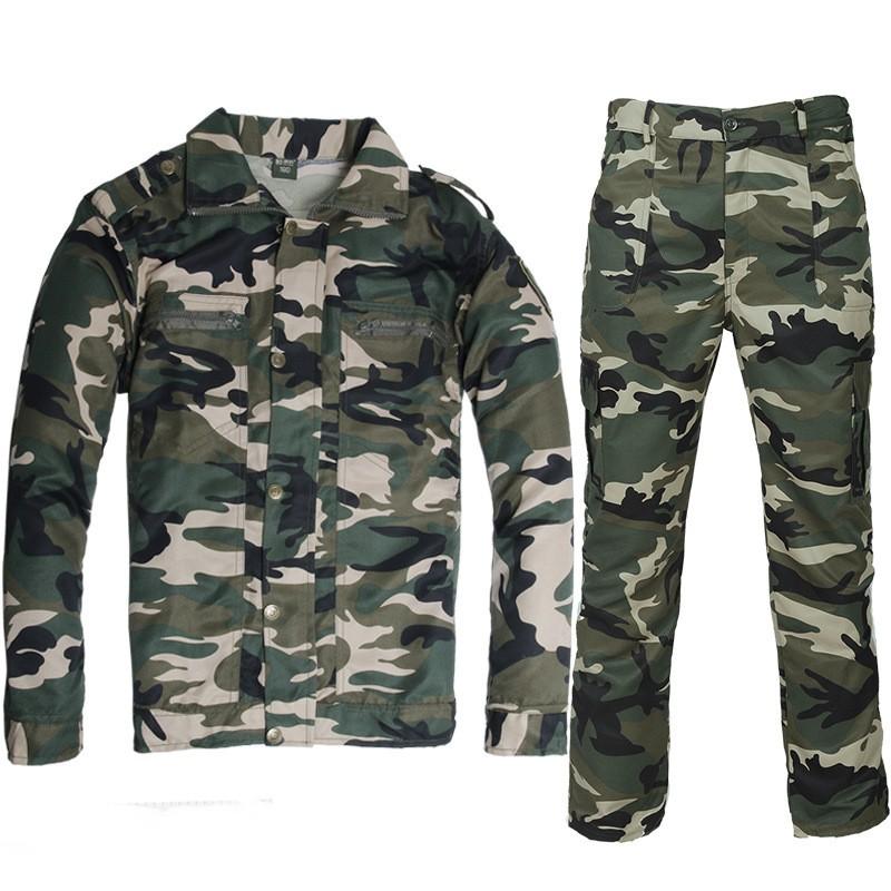 Breathable Wearable Camo Cycling Jersey Set Unisex Outdoor Training