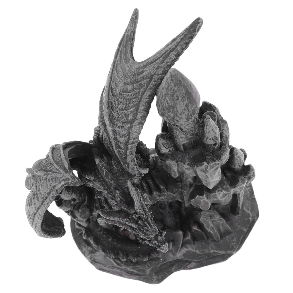 Dragon Statue Sculpture UV Protection Coating Resin Dragon Figurines Decoration for Halloween Prop