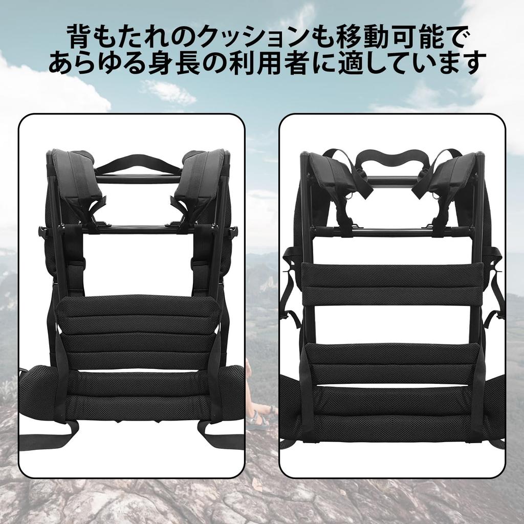 PAKESI Переноска Алюминий Грузоподъемность Высоко Амортизированные Плечевые Ремни и Пояс Ощущается Кость, Сплав, Прочный, 80 кг, Ремни, Легкий, Альпинизм, Кемпинг,