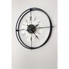 Современные настенные часы в скандинавском стиле из прозрачного стекла черного цвета, 60 см