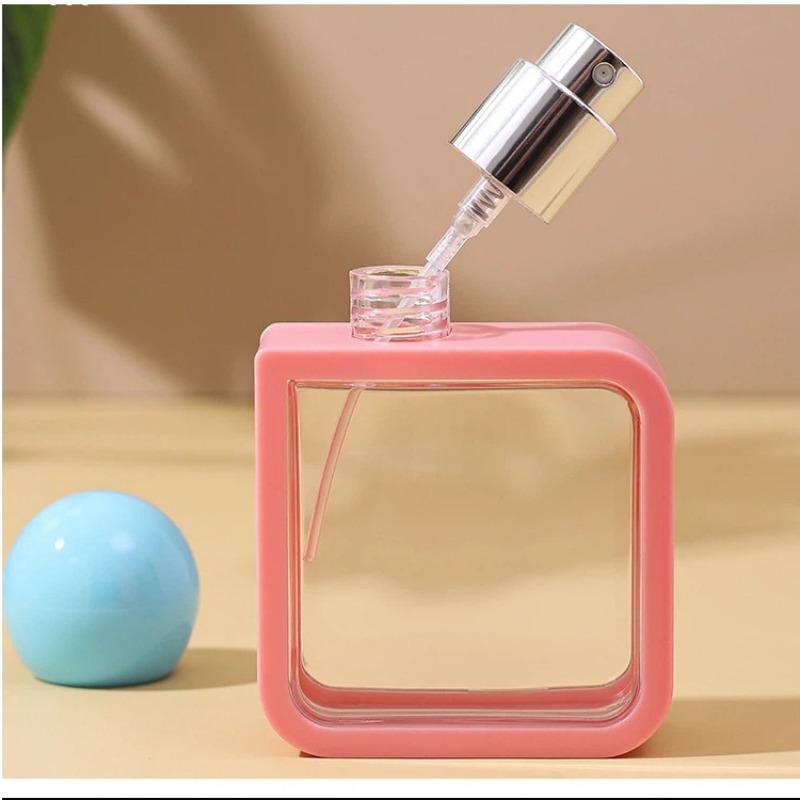 40ml 4-Color Travel Spray Bottles - Refillable Plastic Perfume Atomizer & Alcohol Disinfectant Sprayer Set with Press Pump for Toiletries