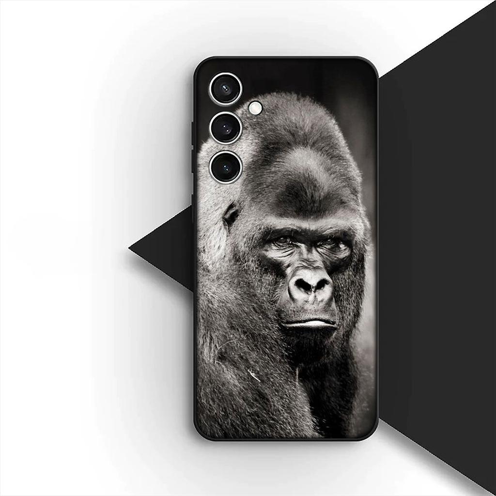 Cover for Samsung Galaxy S20 S22 S21 FE Ultra Plus A07 A17 A15 A16 A25 A57 A37 Casing Phone Case Animal Monkey Gorilla Ape Baby