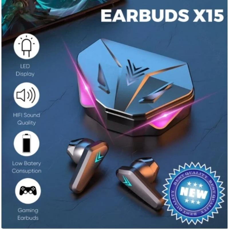 X15 TWS Беспроводные наушники 5.0 Bluetooth Наушники 65 мс с низкой задержкой Игровая гарнитура Esport Gamer с микрофоном для Xiaomi Iphone