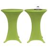VidaXL Stretch Table Cover 2 Pcs 80 Cm Green