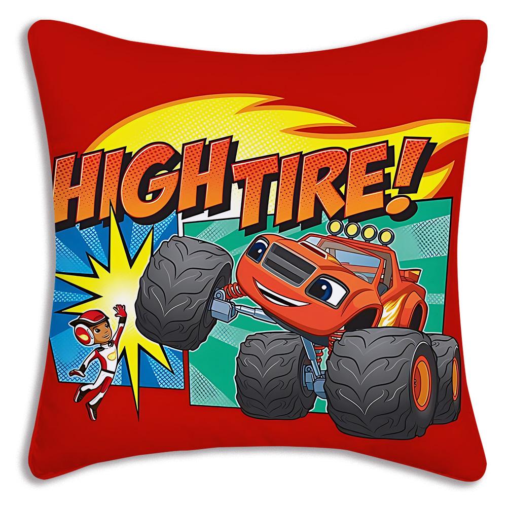 Чехлы на подушки 'Вспыш и Чудо-машинки' Мультяшные Декоративные для дивана Домашние Двусторонние Печать Короткий Плюш Милый Чехол для Подушки