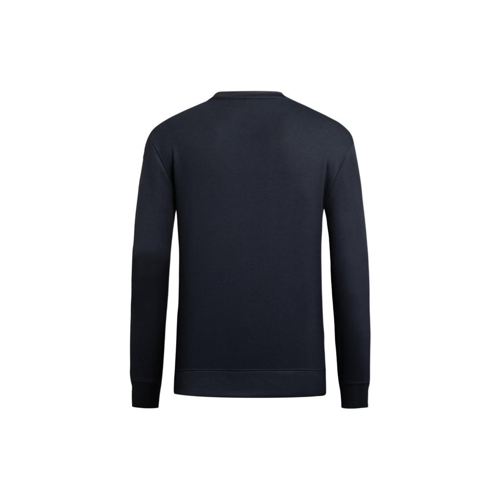 Armani Exchange SS24 Свитшот повседневный с круглым вырезом и принтом-буквами Мужской свитшот Темно-синий 3DZMSA-Z9N1Z-1583