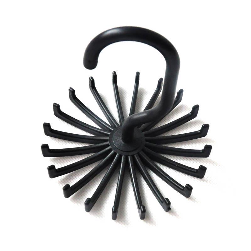 20 крючков для галстуков, шарфов, вращающаяся на 360 градусов стойка для галстуков, держатели для вешалок для галстуков