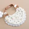 Newborn Baby Bibs Cute Bows Lace Muslin Burp Cloth Cotton Saliva Towel for Girls Infant Bib Babies Items Accessories
