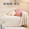 Autumn and Winter Thick Sofa Towel Solid Color Plush Sofa Cover Anti Cat Scratch Sofa Mat Sofa Cover Cloth