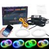 2PCS Led Angel Eyes 60mm 70mm 80mm 90mm Headlight DRL RGB DRL Halo Rings APP Bluetooth Cotton with Turn Signal Lights 12V 24V