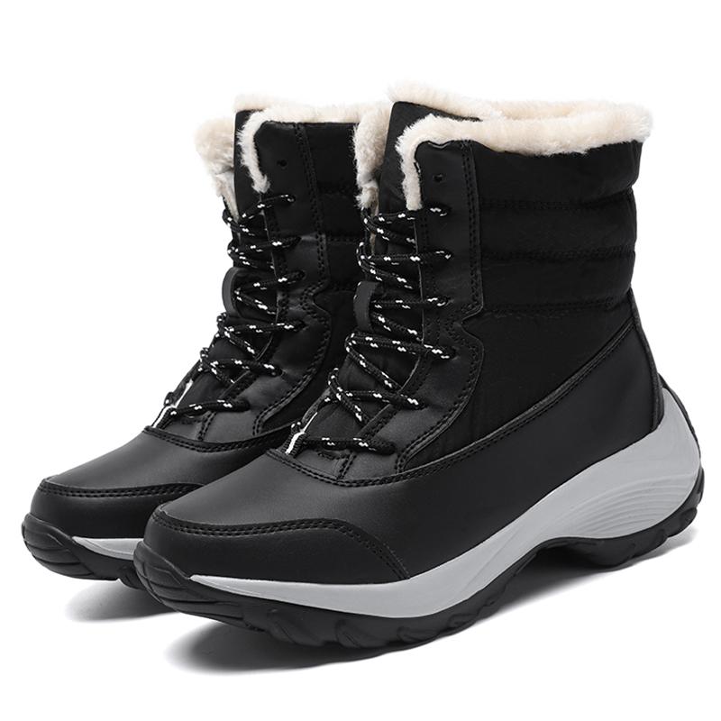Женские сапоги на каблуках Женские зимние сапоги с мехом Теплые ботильоны Зимние ботинки Женские зимние ботинки на платформе Ботинки