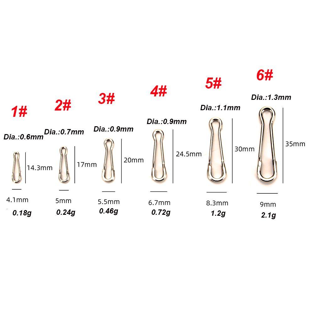 20 шт. Новые прочные лески, портативные соединители, рыболовные крючки, быстросъемные, с поворотным вертлюгом