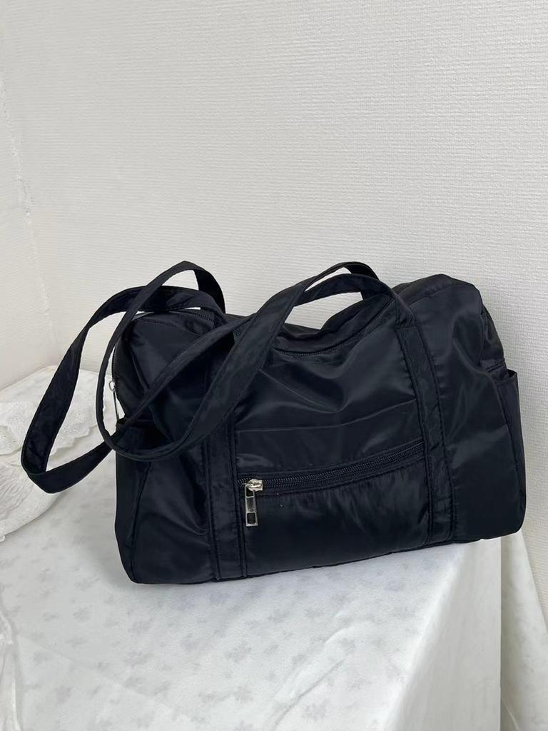 Niche Large-Capacity Short-Distance Travel Bag Girl Pink Commuter Tote Bag Portable Shoulder Bag Factory Goods