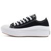 Chuck Taylor All Star Move Low Черные женские кроссовки Белые 570256C