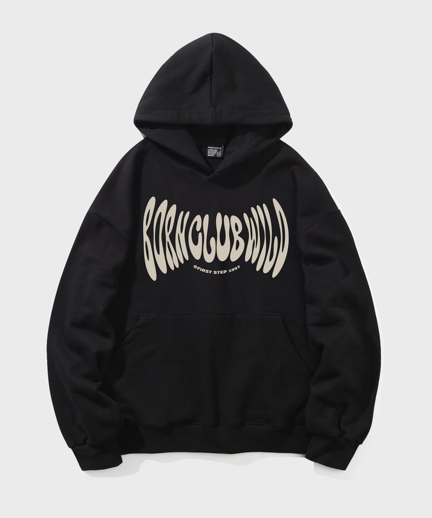 Худи El Bon Wild Oversized Черное (бежевый)