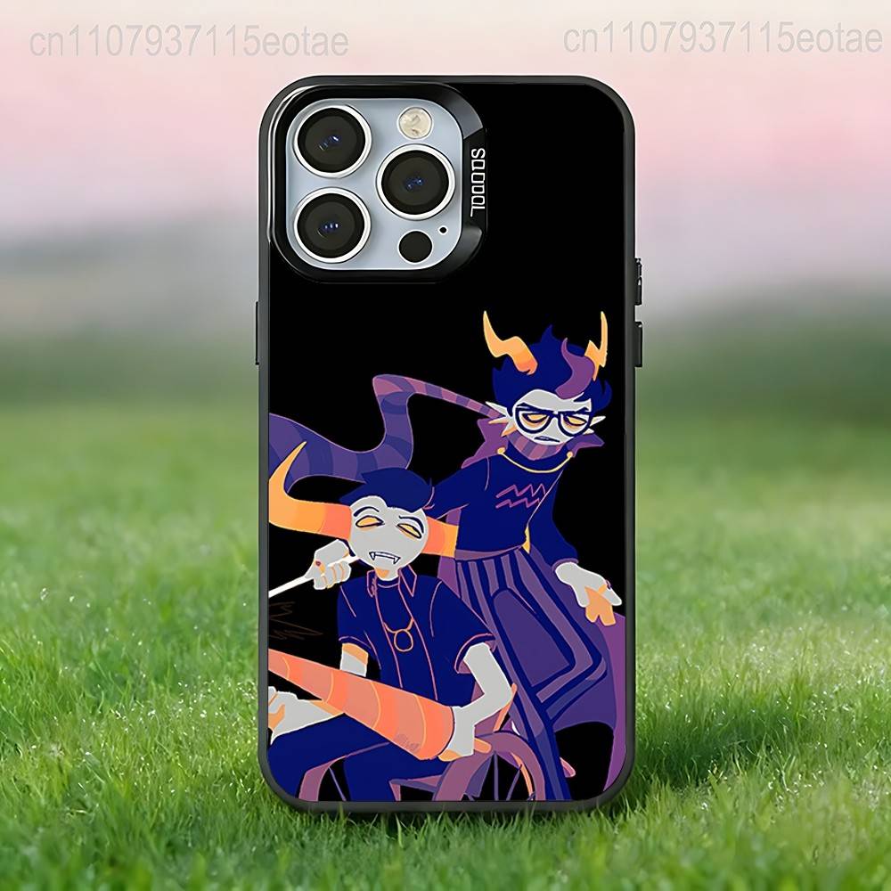 H-Homestucks T-Trolls смешной чехол для телефона для iPhone 17,16,15,14,13,12,11,Pro,Max,Plus,E,Air,Mini Черный ТПУ IMD чехол