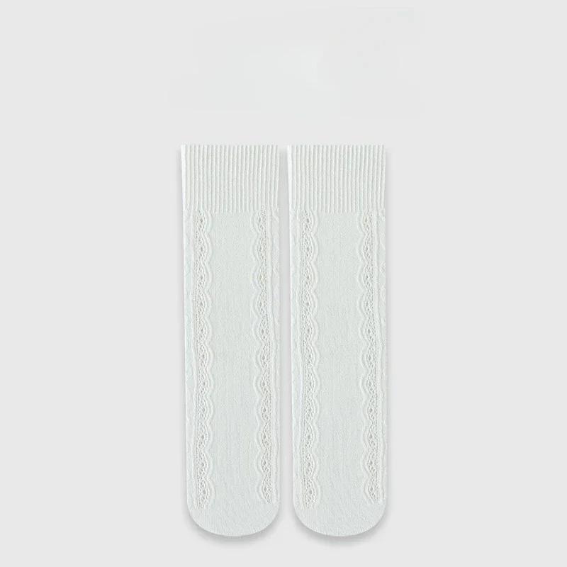 Летние кружевные тонкие носки для детей и девочек, простые, шикарные, с цветочным узором, детские носки из нейлоновой эластичной сетки, дышащие, школьные носки