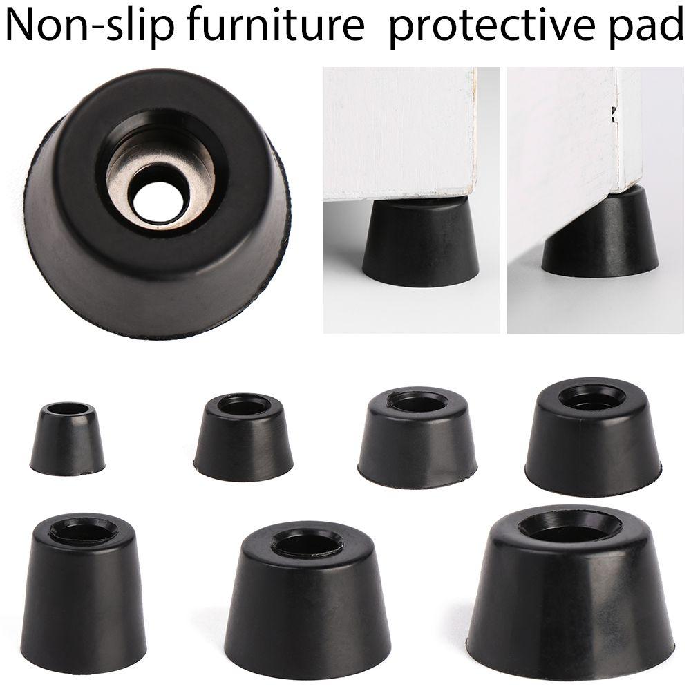 Accessories Cabinet Speaker Black Protective Pad Furniture Slip Feet Tapered PVC  Foot Mat