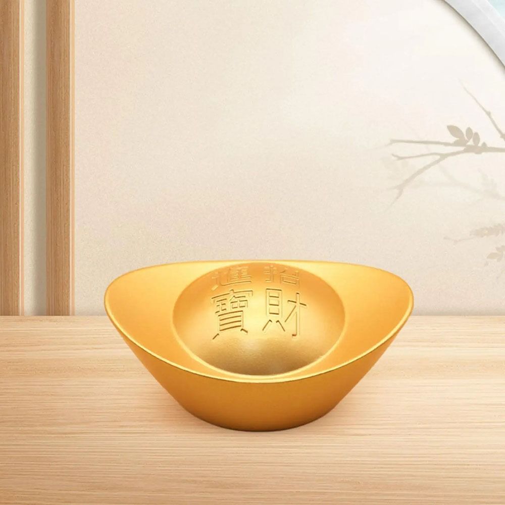 1 шт. Новый китайский стиль Латунный слиток Сплошной Ретро Фэн-шуй Орнамент Золотой Юаньбао Подарок на новоселье