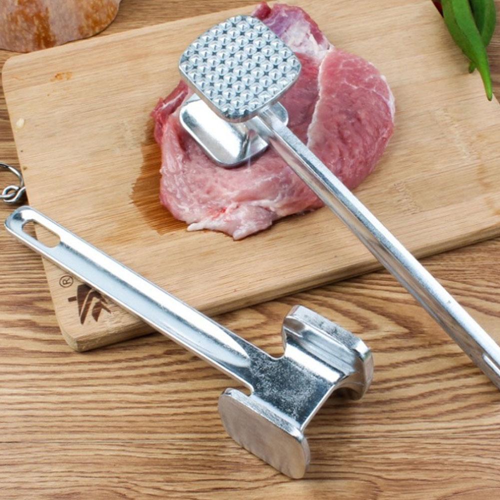 Dubbelzijdige vlees tenderizer hamer - moeiteloos tenderize steak varkensvlees met duurzaam gemakkelijk schoon aluminium ontwer 4