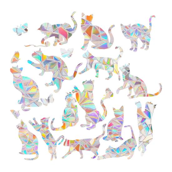 Радужные наклейки на окна ПВХ Suncatcher Prism неклеящиеся наклейки водонепроницаемые статические наклейки для украшения стеклянных дверей окон дома стены