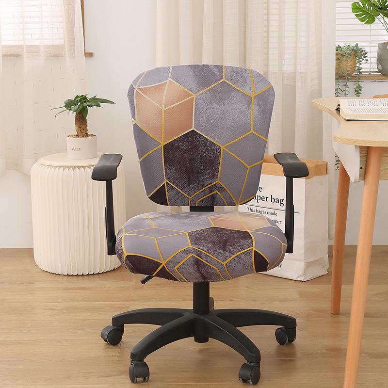 Эластичный получехол для офисного вращающегося кресла: Защита сиденья и спинки