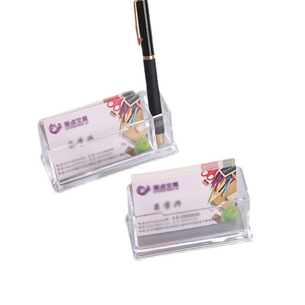 Прозрачный настольный полочный бокс Органайзер для карточек с указанием местоположения Подставка для дисплея Новый ящик для хранения Офис