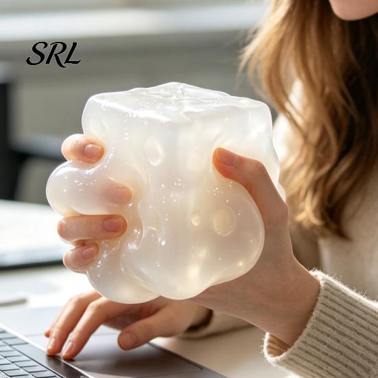 Sensory Fidget Toys Giant Cheese Squeeze Toy, Realistic Slow Rebound Stress Relief Cube for Kids Adults, Soft Toy Anxiety And Fun Play Office
