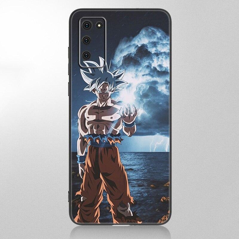 Чехол для Samsung Galaxy A12 A02S A22 A32 A52 A72 A71 A51 A41 A31 A21 A11 A50 A70 A10S A20S с изображением японского аниме Son Goku, черный, мягкий чехол