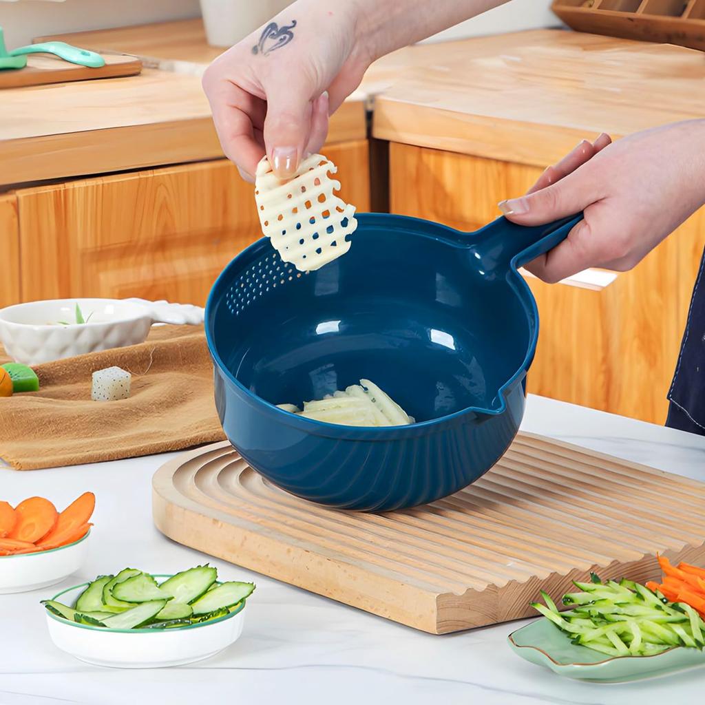 Nine-in-one Vegetable Cutter Multi-functional Carrot and Potato Manual Shredding and Slicing Machine Salad Utensils Kitchen Tool