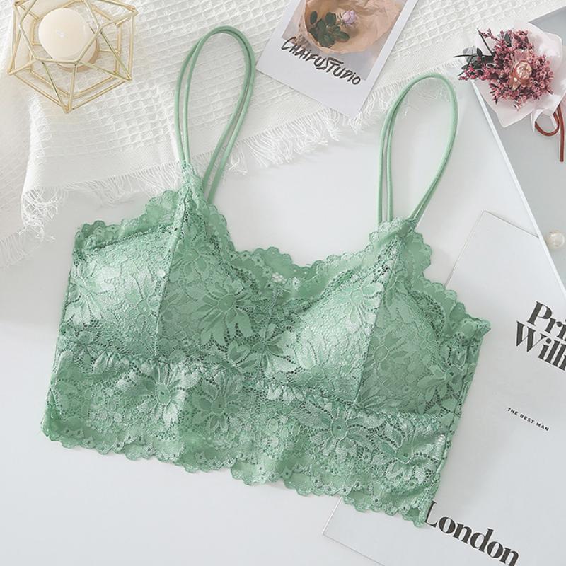 Женские кружевные бюстгальтеры, удобный однотонный бюстгальтер без косточек, сексуальное нижнее белье, жилет, женское открытое беспроводное нижнее белье, бесшовный бюстгальтер