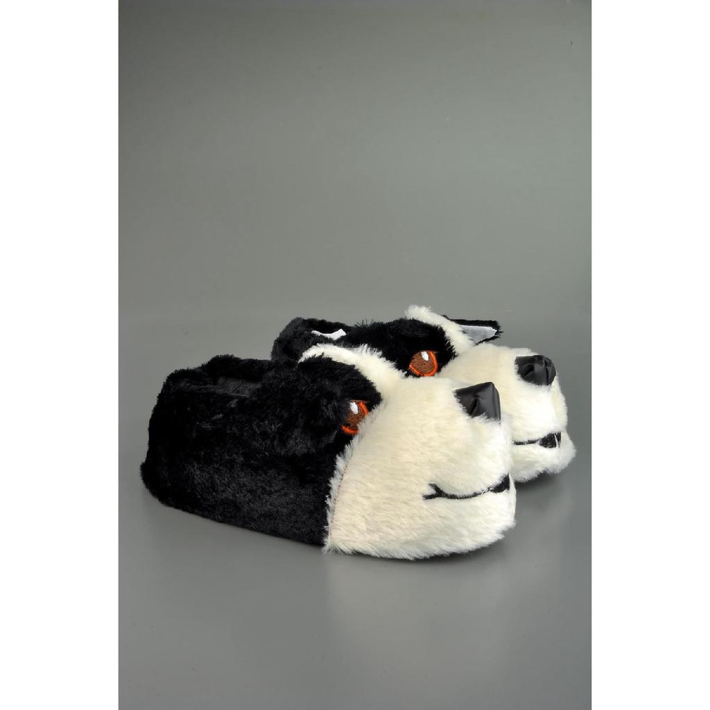 Мужские тапочки с изображением симпатичной собаки, серые