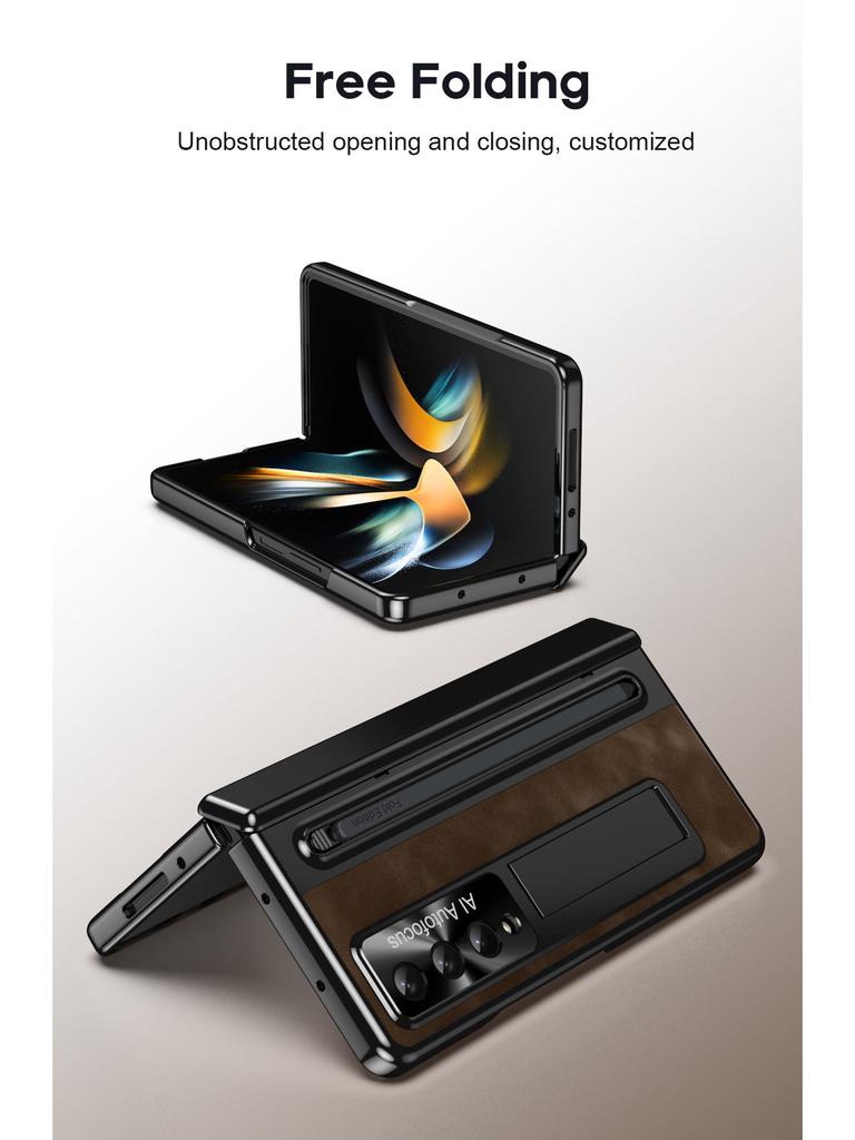 Чехол с полной защитой для Samsung Z Fold4/5/6/7: Включает чехол для ручки, пленочную петлю и защиту складного экрана.