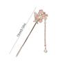 Romantic Cherry Blossom Hair Sticks Chinese Style Hair Clips Elegant Flower Hairpin  Party