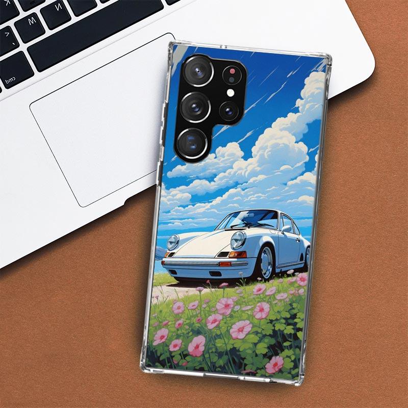 Классический винтажный старый ретро автомобильный чехол для телефона Samsung Galaxy S24 S23 S22 Ultra S21 S20 Fe S10 Plus S10E S9 S8 + Shell Coque