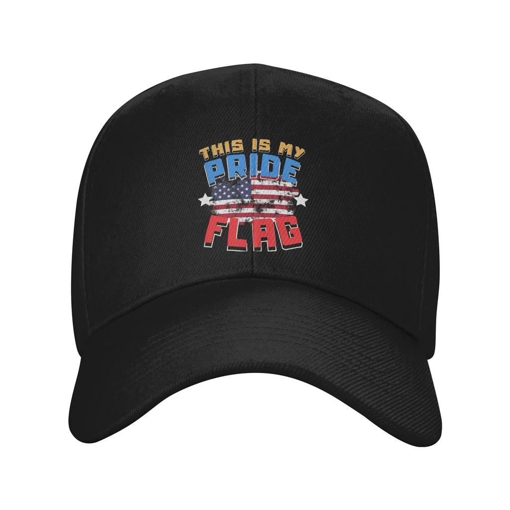 Unisex This Is My Pride Flag USA America th of July Merch Baseball Cap Snapback Hat Retro Formal Headwear Adjustable