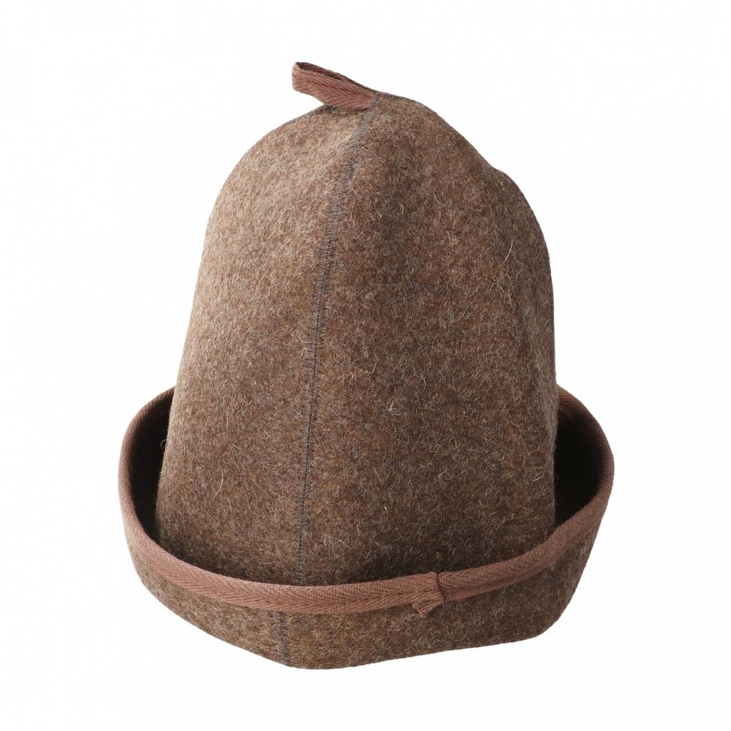 Soft and Comfortable Sauna Hat 3mm Thick Wool Felt Portable Shower Cap