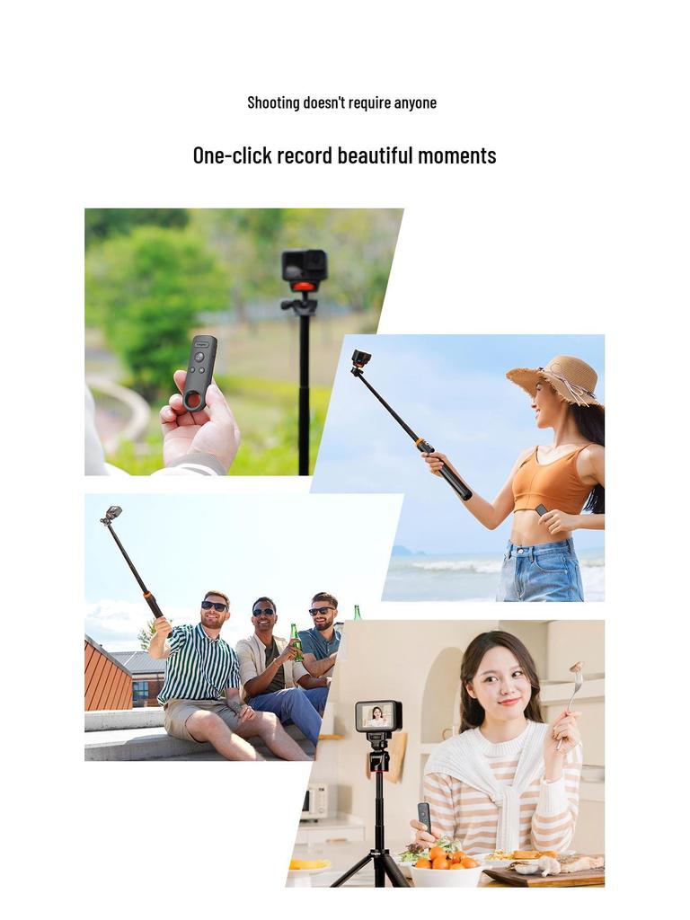 Bluetooth-пульт для экшн-камер DJI: Совместим с Action 5 Pro/4/360 для фото- и видеосъемки.