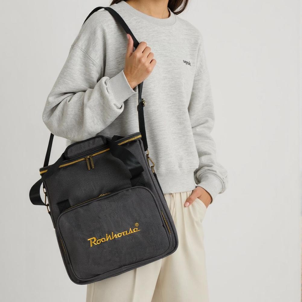 Vinyl Records Carrying Bag Large Capacity Waterproof Record Storage Bag Portable Record Shoulder Bag Holds Up To 10 Vinyl Albums