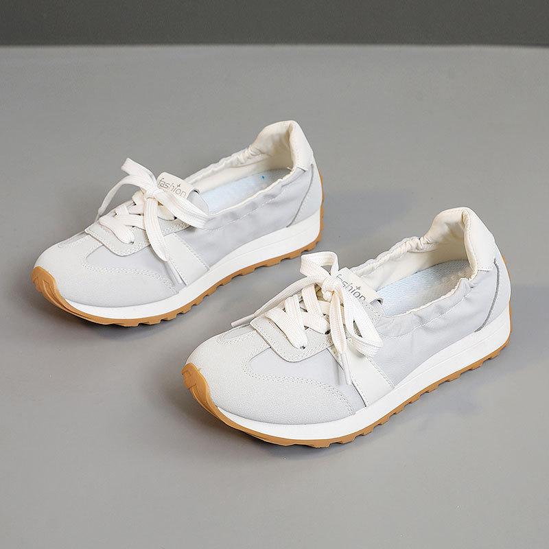 Повседневная обувь весна-лето 2025 дышащая белая обувь повседневная женская спортивная обувь на толстой подошве женская обувь