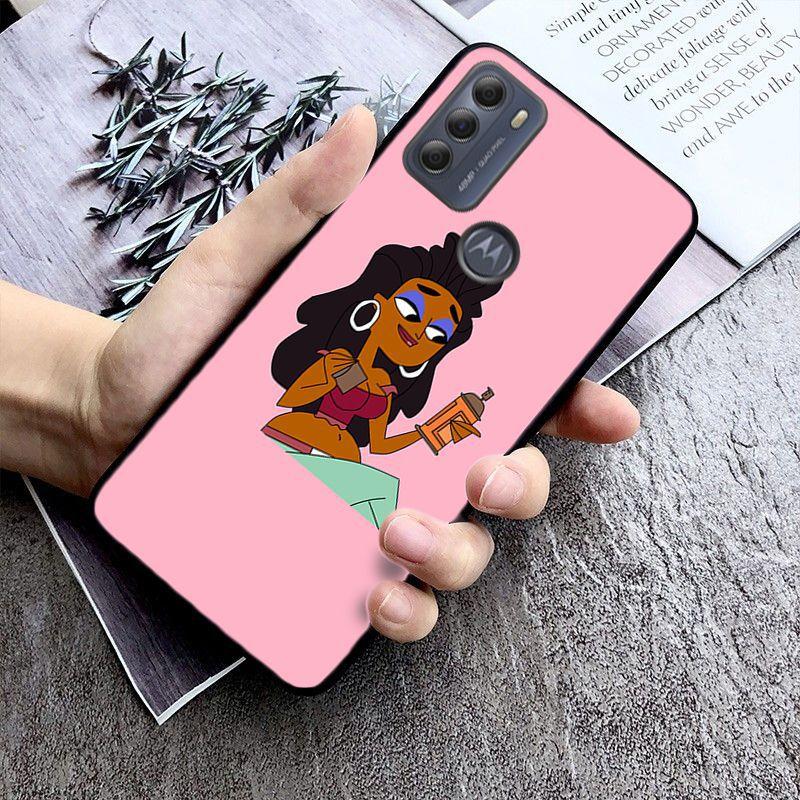 Чехол Black Head girl для Motorola Moto EDGE 20pro Edge 20lite E6 E7 Cover GSTYLUS GPLAY GPOWER G 5G PLUS G30 G100 cases Funda