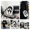 Quirky Ghost Skull Crossbody Bag Hip Korean Style Small Shoulder Bag With Pu Material