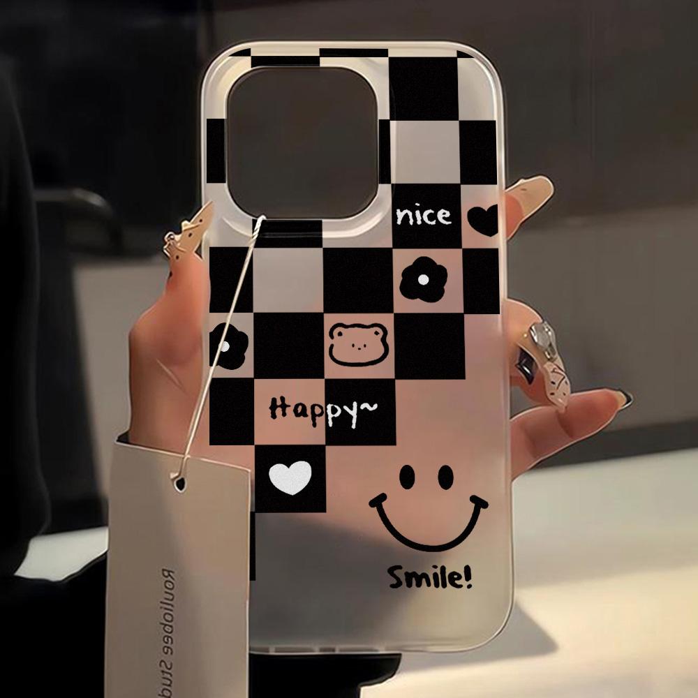 Чехлы для мобильных телефонов iPhone 11 13 15 Pro Max 12 14 Pro Max Чехол для iPhone 16 15 Plus 13 Pro 12 Матовая текстура с рисунком в виде мультяшных цветов