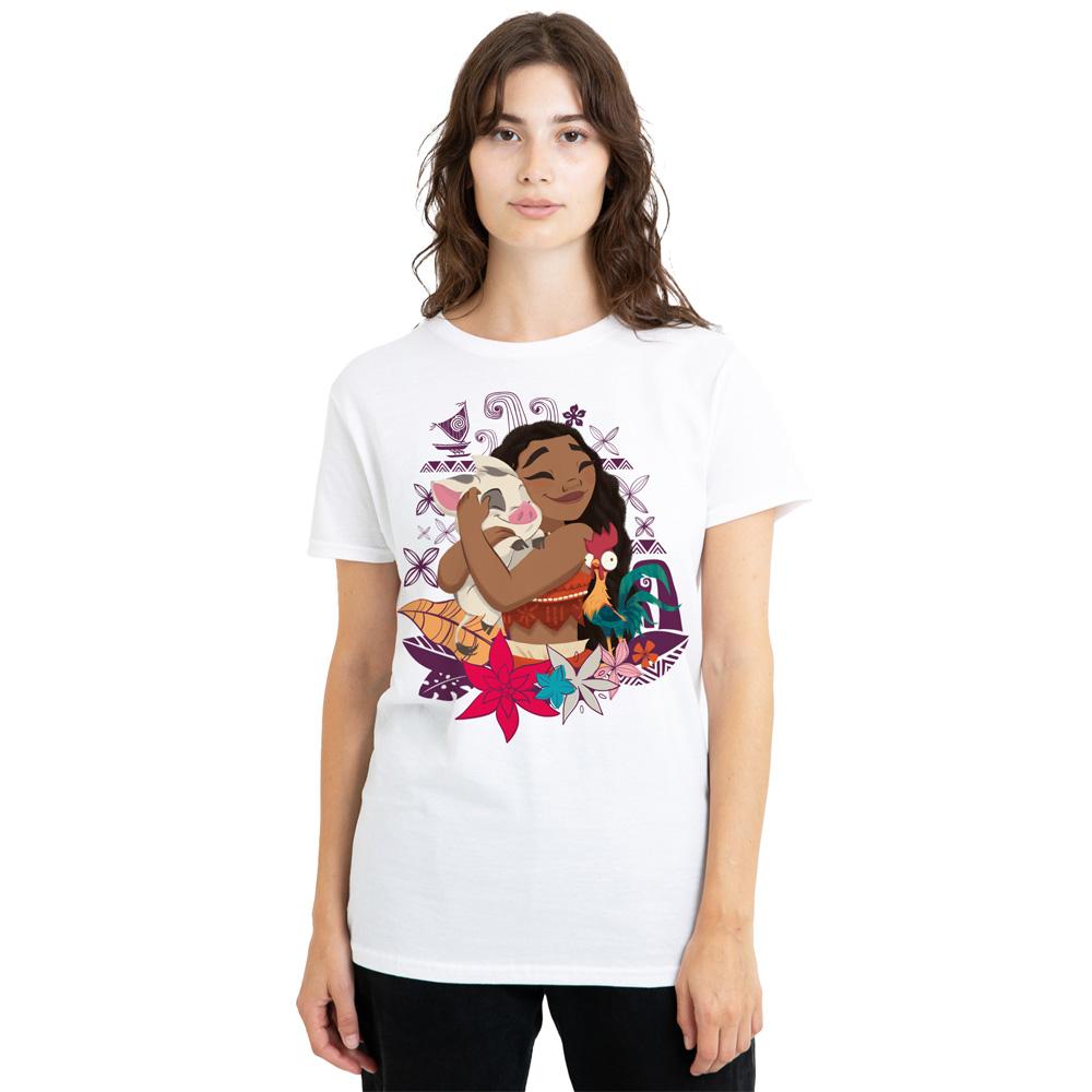 Moana Womens/Ladies Love Pua & Hei Hei T-Shirt